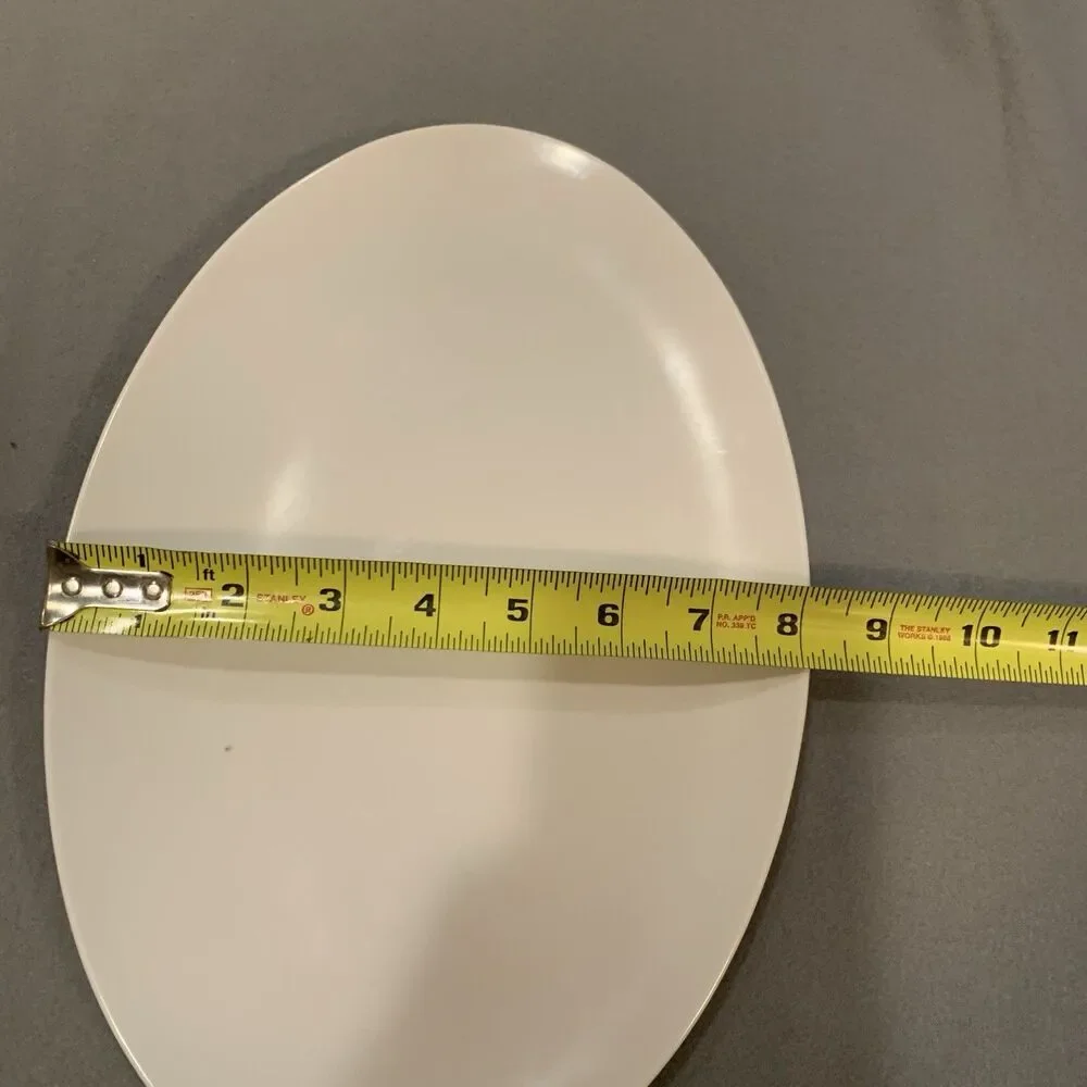 Mallo-Ware White MCM Melmac 1960’s Platter 12 inch X 8.125 inch Vintage